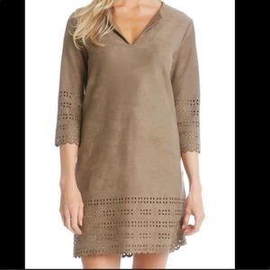 NWT Karen Kane Vegan Suede Dress Size Large
